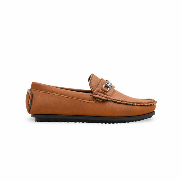 Boys Brown Formal Moccasin KD2504