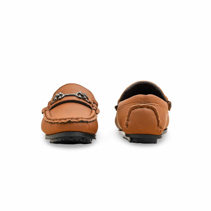 Boys Brown Formal Moccasin KD2504