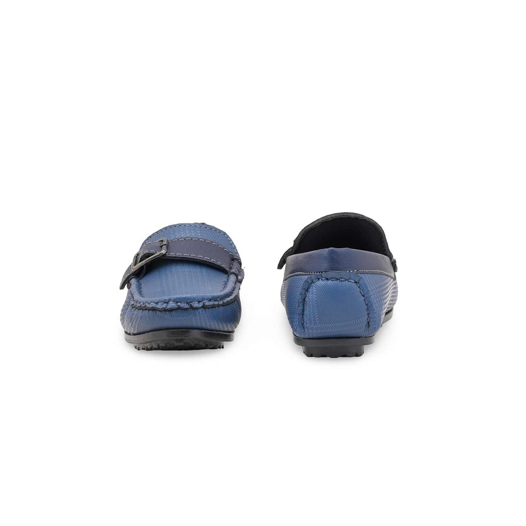 Boys Navy Formal Moccasin KD2505