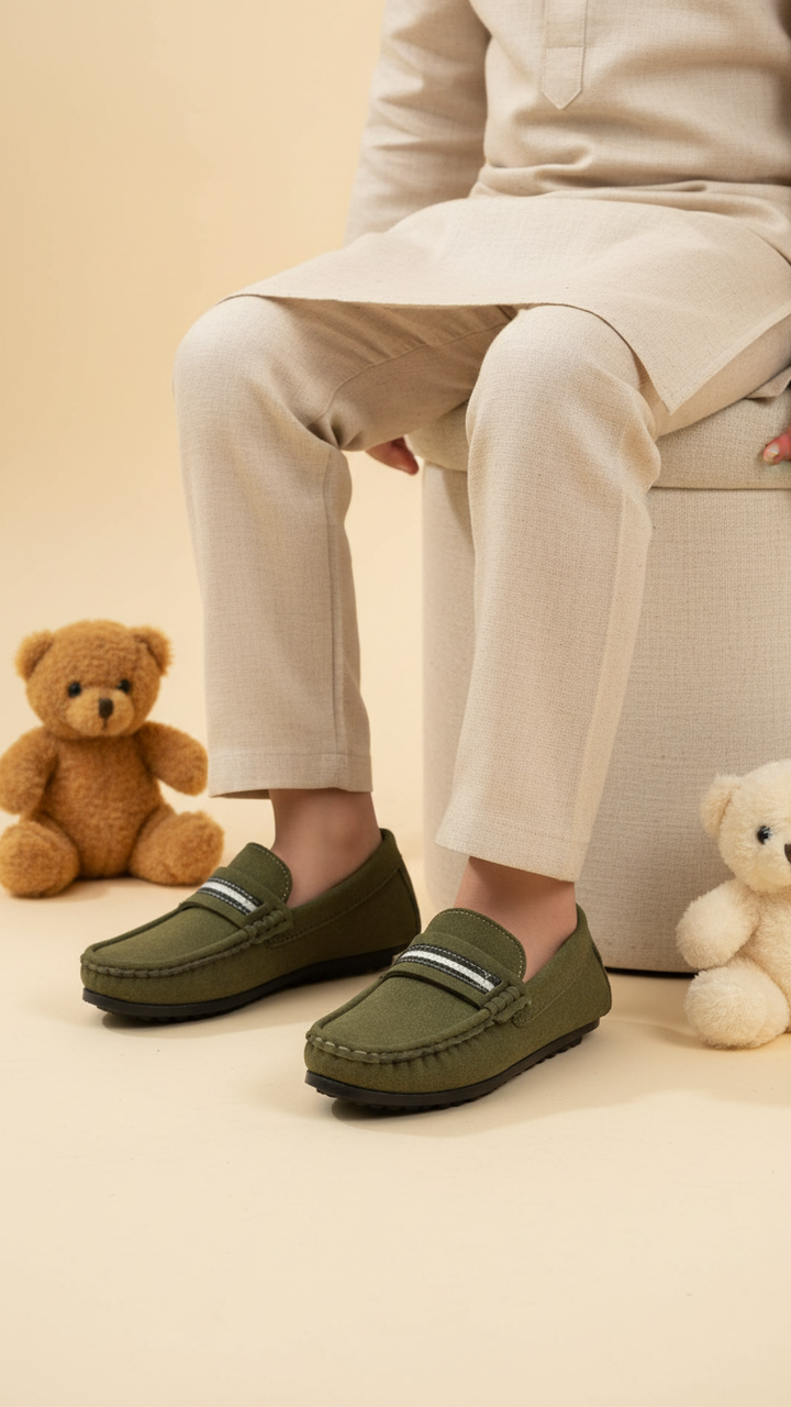 Boys Mehndi Formal Moccasin KD2506