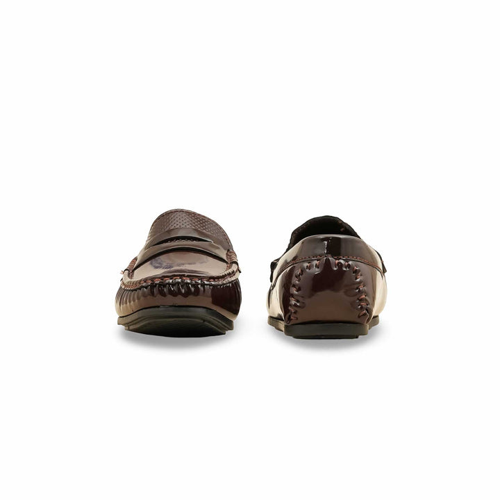Boys Brown Formal Moccasin KD2507