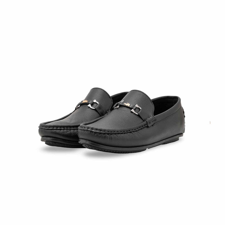 Boys Black Formal Moccasin KD2509