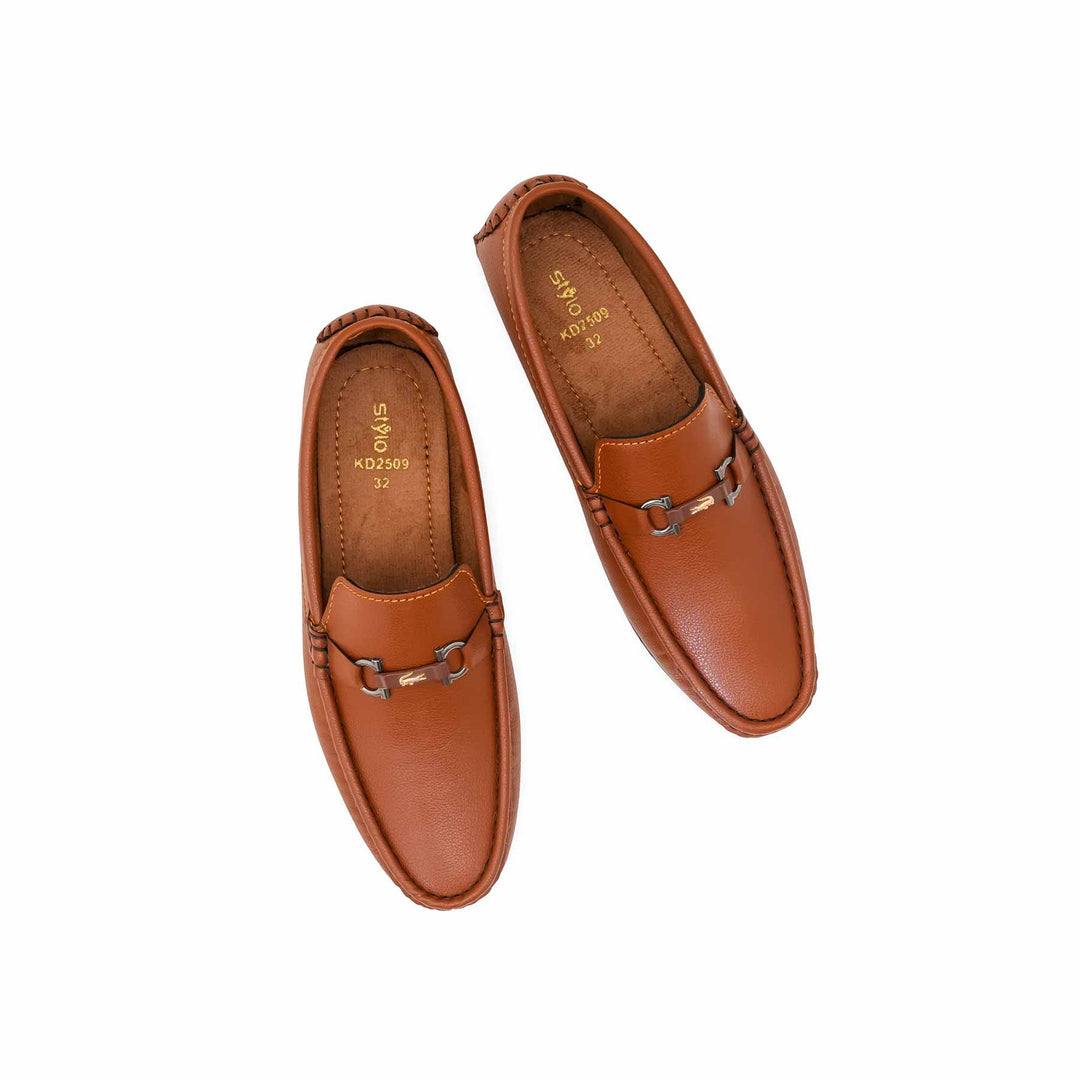 Boys Mustard Formal Moccasin KD2509