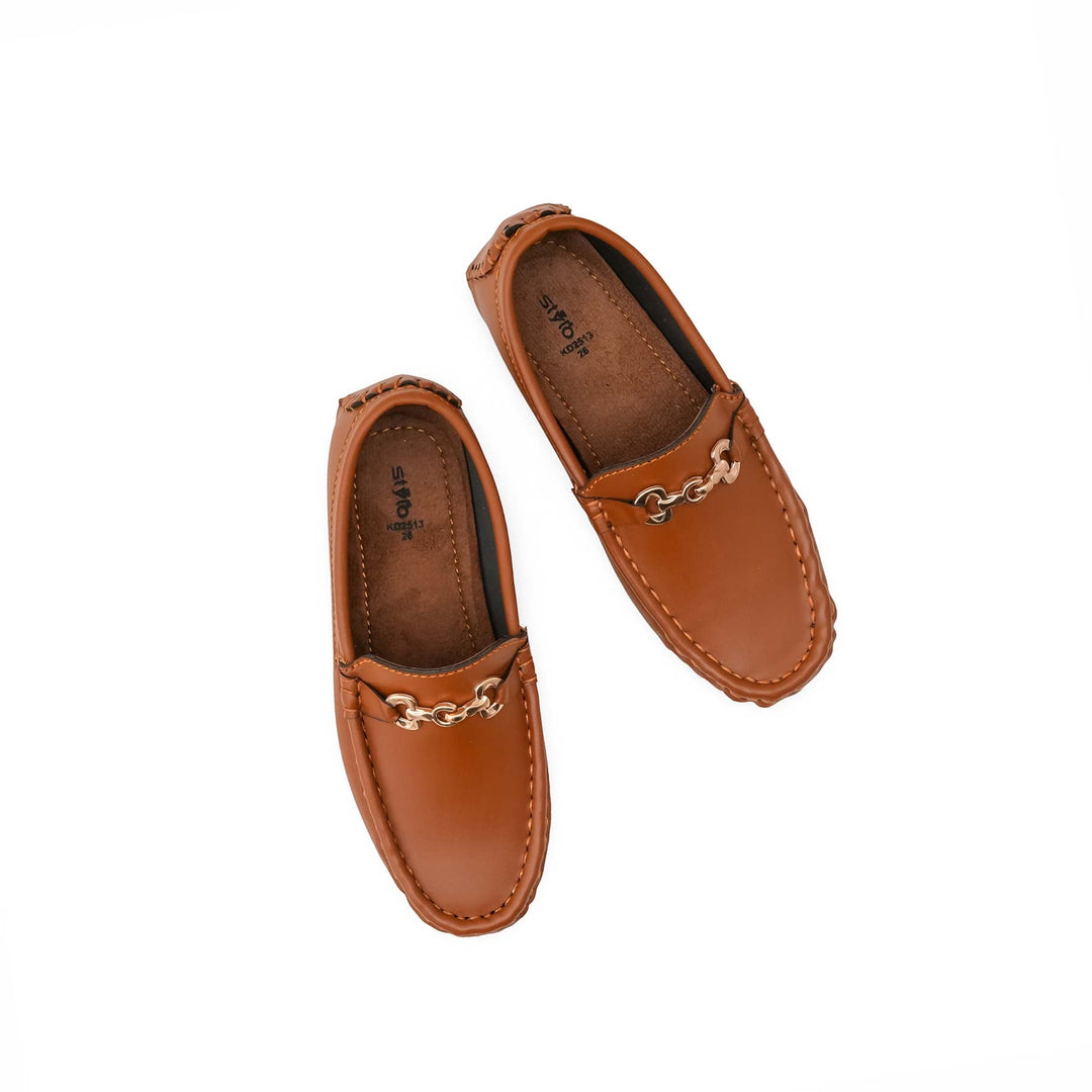 Boys Mustard Formal Moccasin KD2513