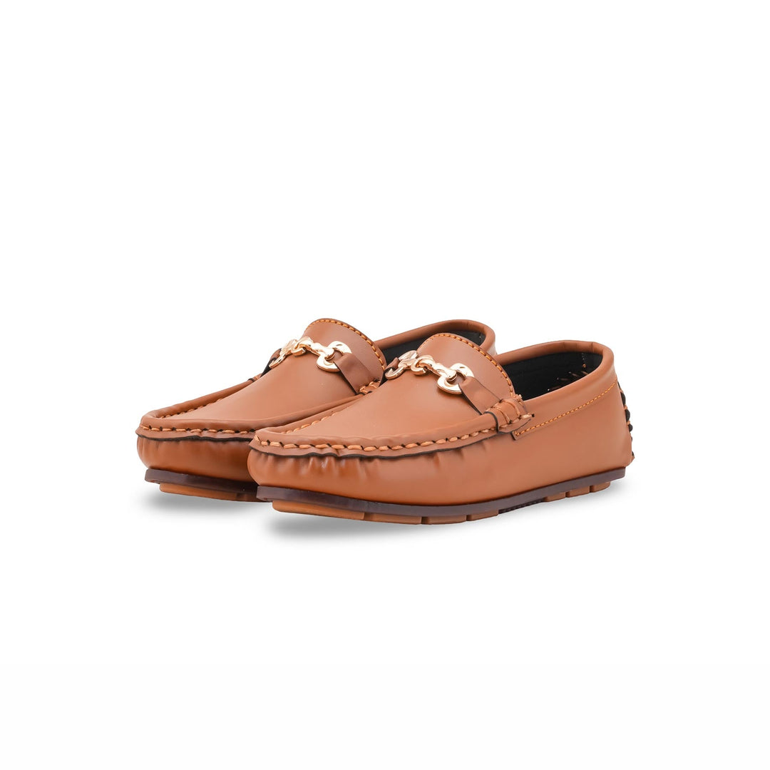 Boys Mustard Formal Moccasin KD2513