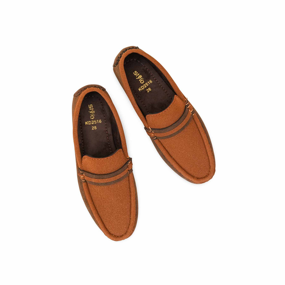 Boys Brown Formal Moccasin KD2516