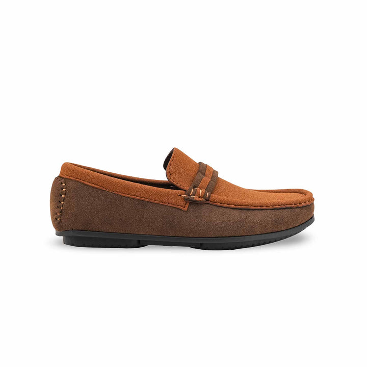 Boys Brown Formal Moccasin KD2516