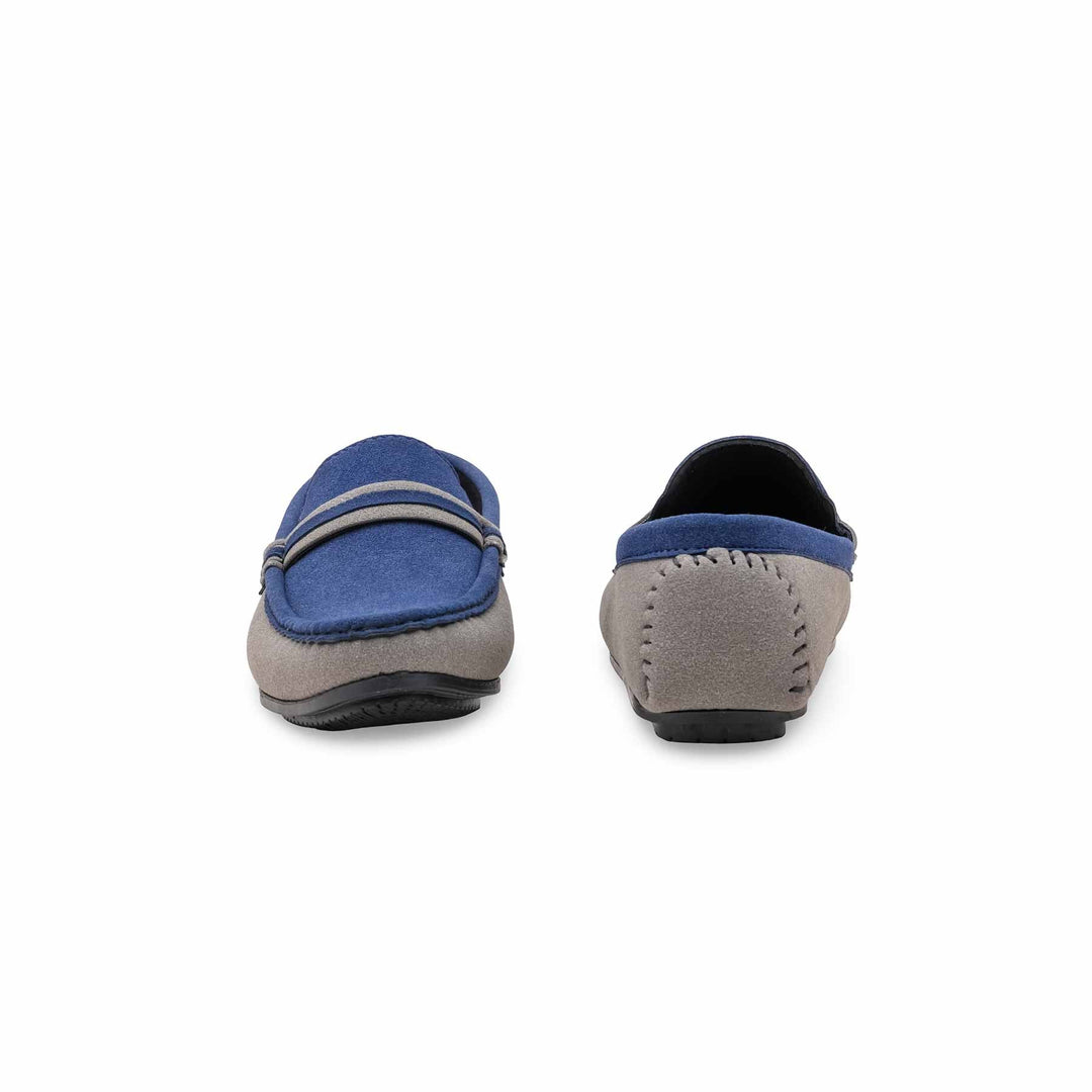 Boys Navy Formal Moccasin KD2516
