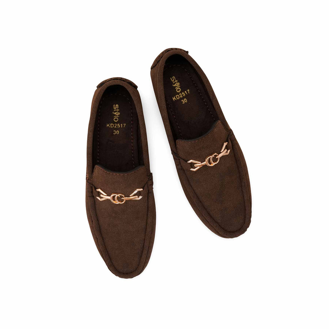 Boys Brown Formal Moccasin KD2517