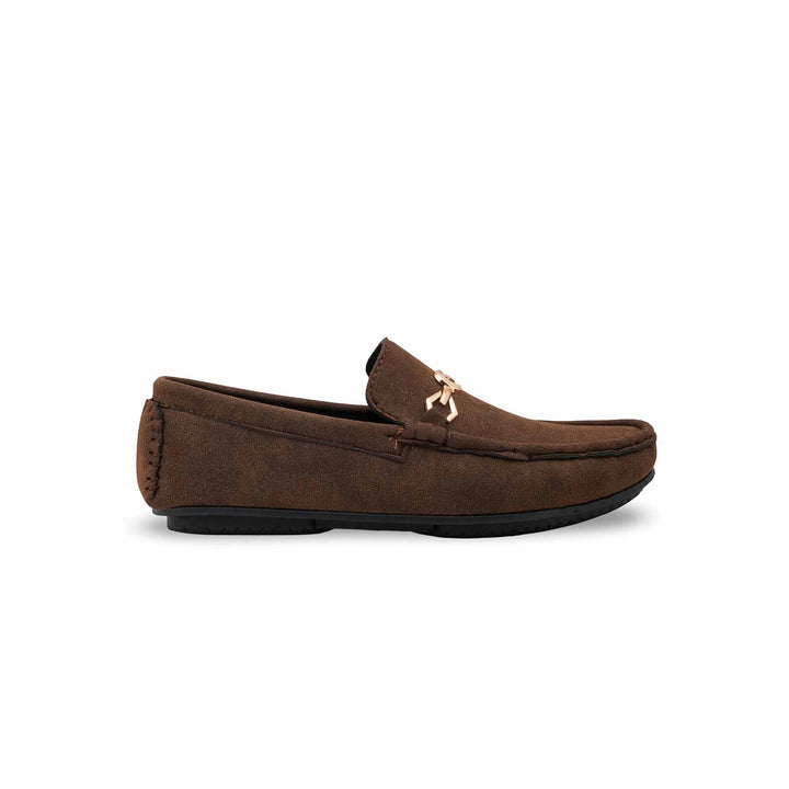 Boys Brown Formal Moccasin KD2517