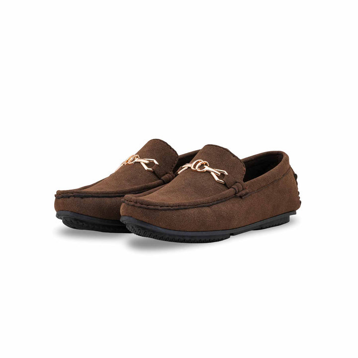 Boys Brown Formal Moccasin KD2517