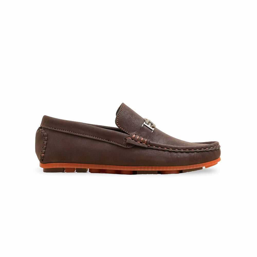 Boys Brown Formal Moccasin KD2518