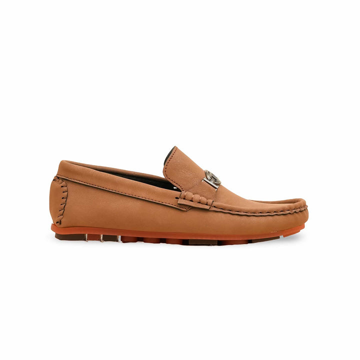 Boys Camel Formal Moccasin KD2518