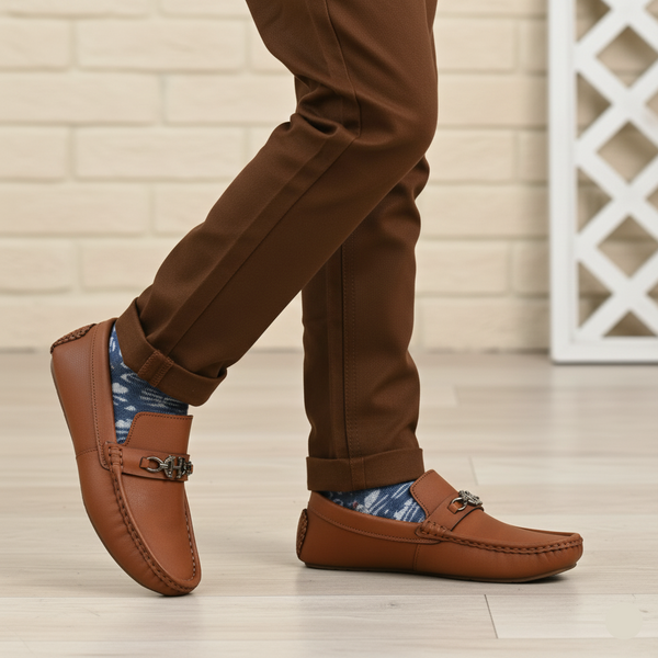 Boys Mustard Formal Moccasin KD2519