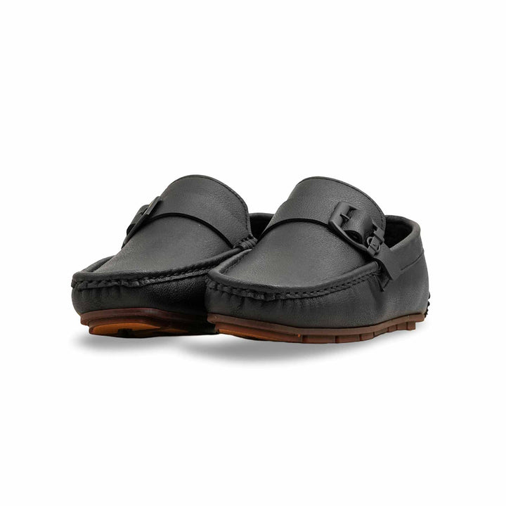 Boys Black Formal Moccasin KD2520