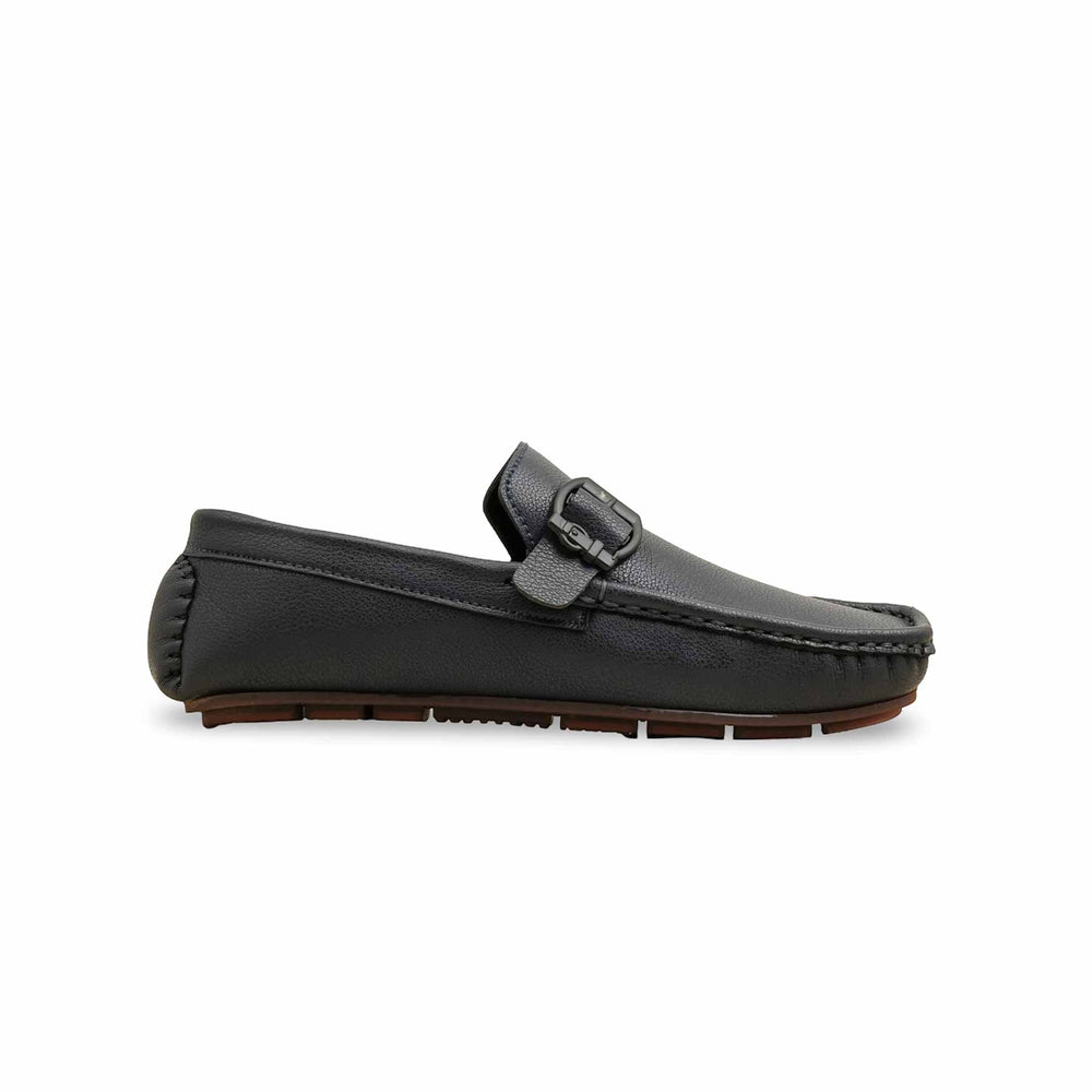 Boys Navy Formal Moccasin KD2520