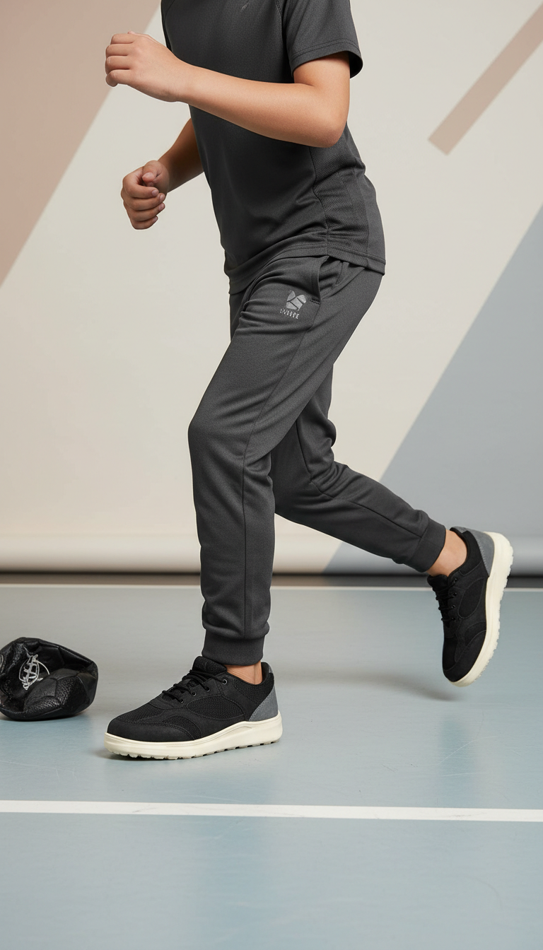 Boys Black Casual Jogger KD2521