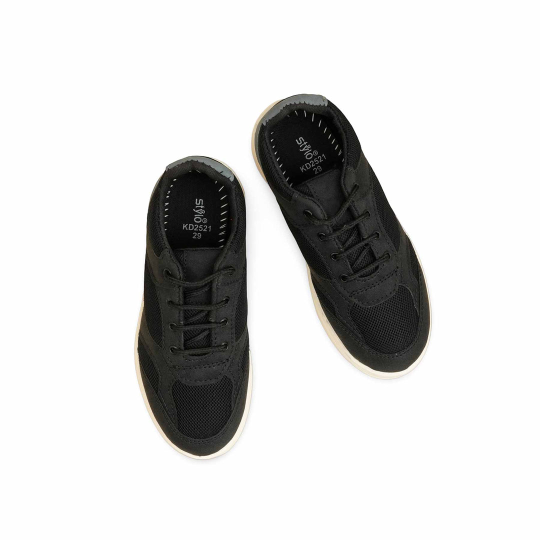 Boys Black Casual Jogger KD2521