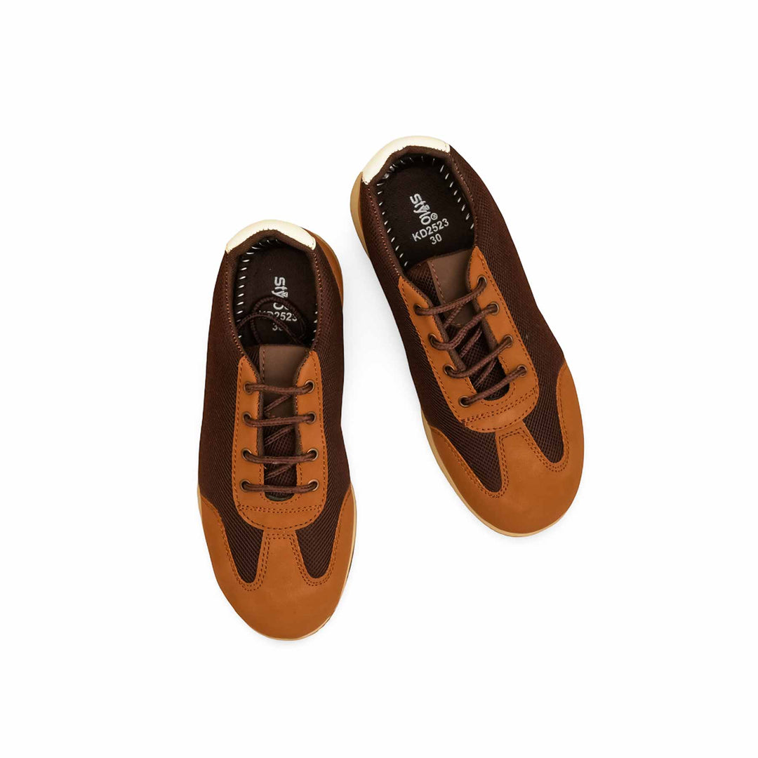 Boys Brown Casual Jogger KD2523