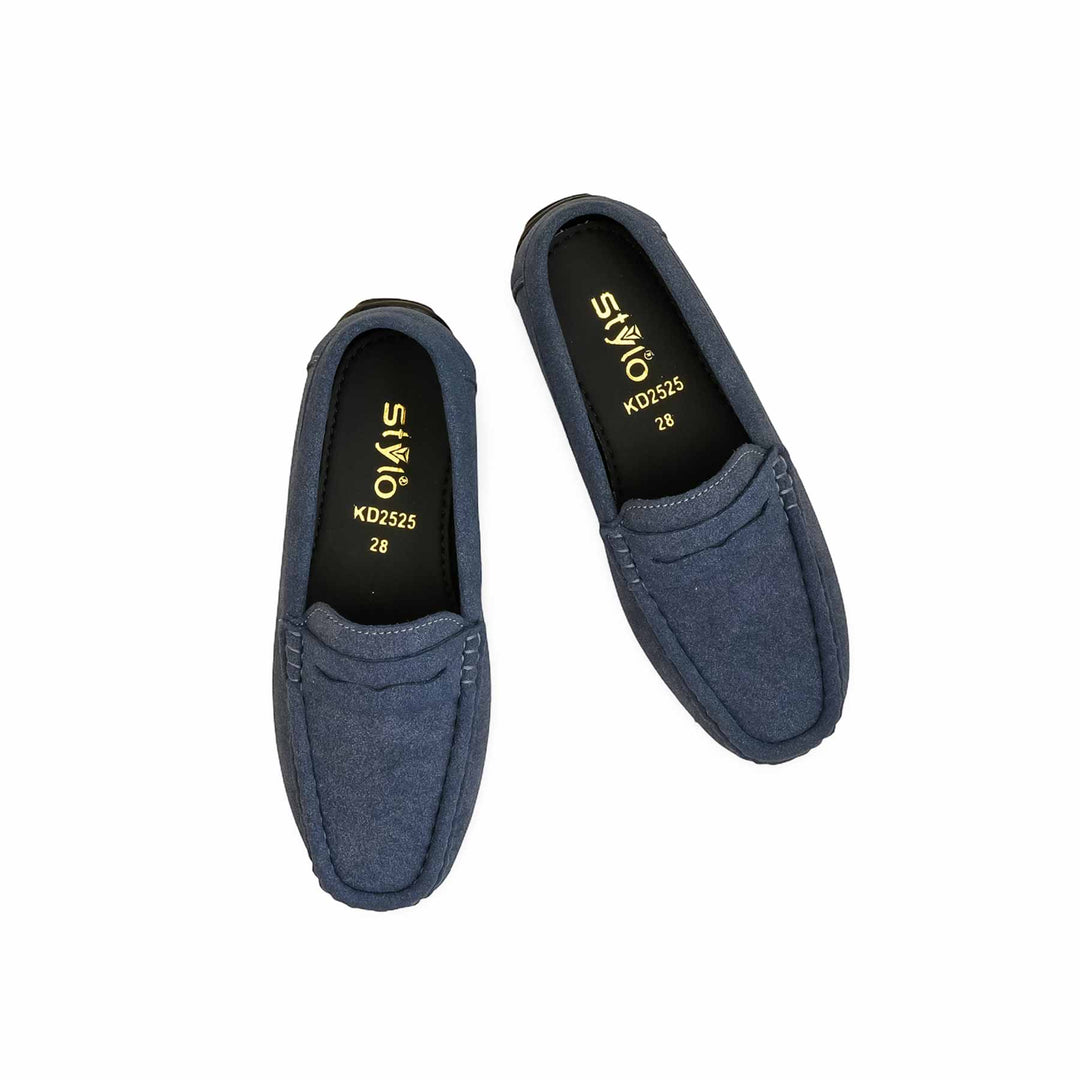Boys Navy Formal Moccasin KD2525