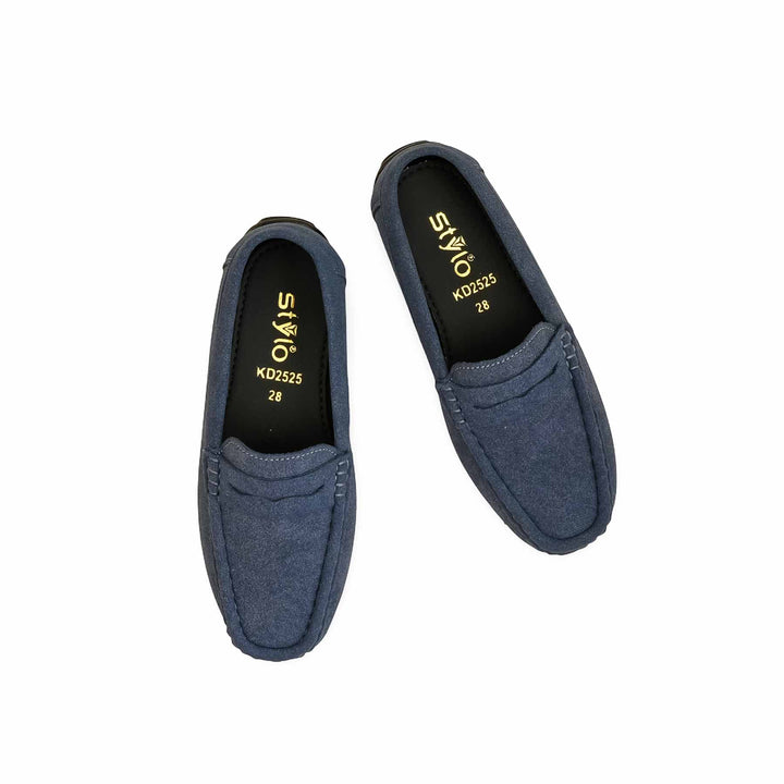 Boys Navy Formal Moccasin KD2525