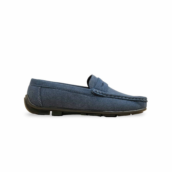 Boys Navy Formal Moccasin KD2525