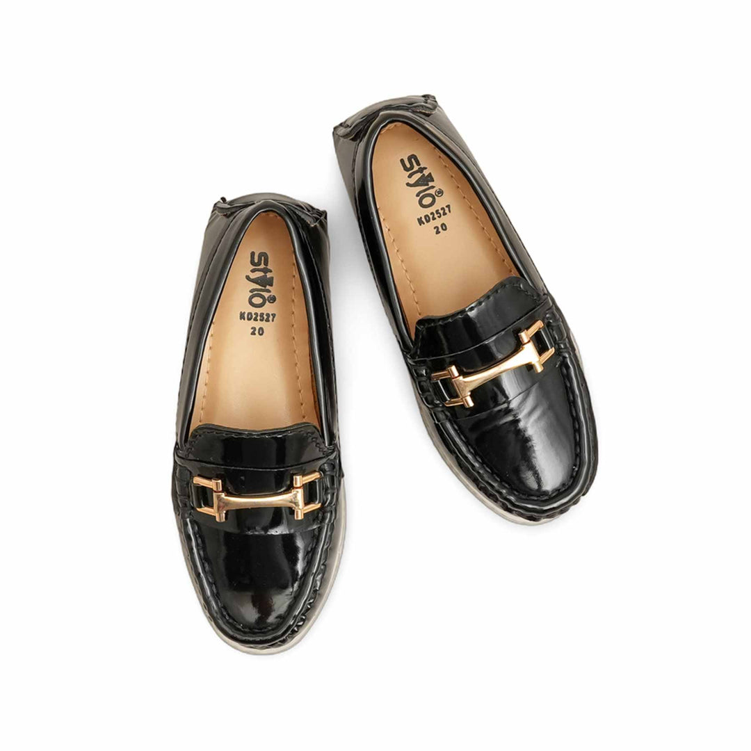 Boys Black Formal Moccasin KD2527