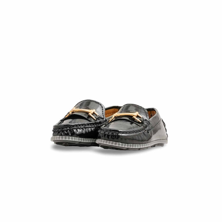 Boys Black Formal Moccasin KD2527
