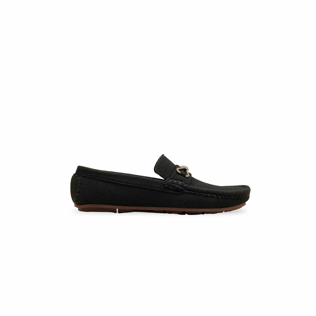 Boys Black Formal Moccasin KD2528