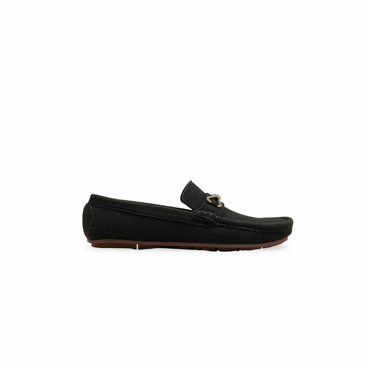 Boys Black Formal Moccasin KD2528