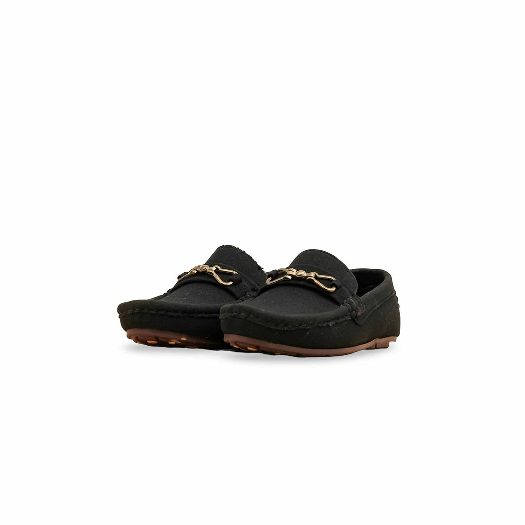 Boys Black Formal Moccasin KD2528