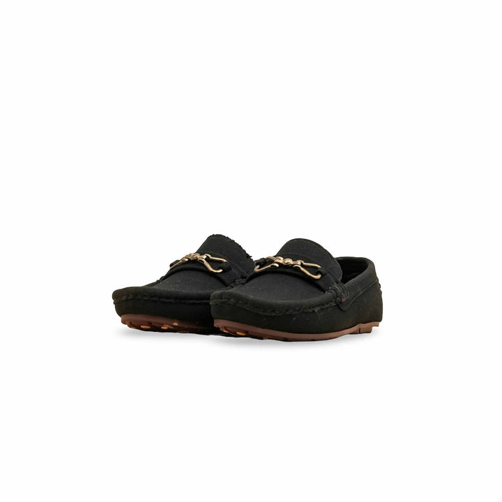 Boys Black Formal Moccasin KD2528