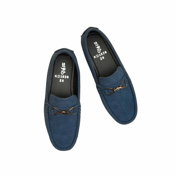 Boys Navy Formal Moccasin KD2528