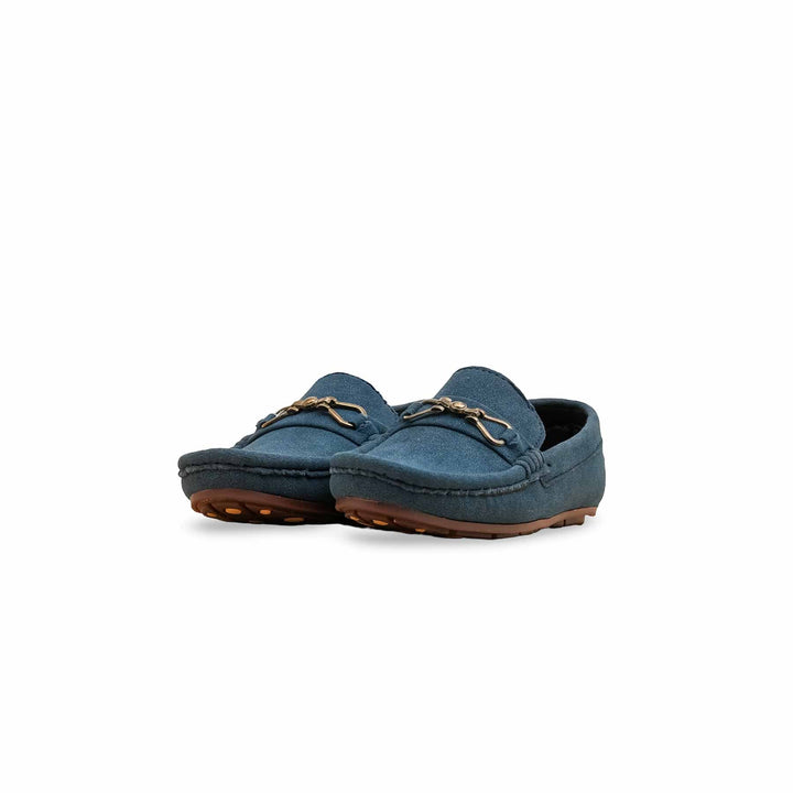 Boys Navy Formal Moccasin KD2528