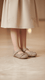Girls Grey Formal Pumps KD2529