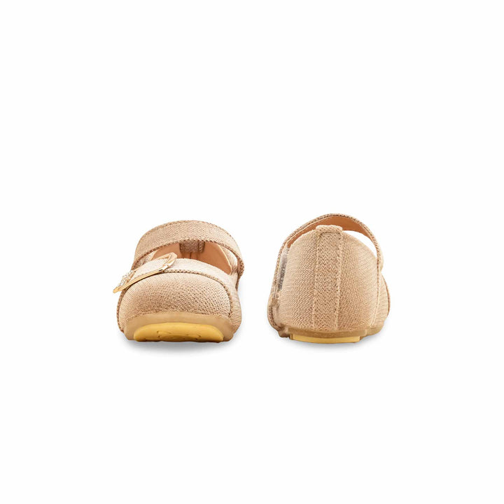 Girls Golden Formal Pumps KD2529