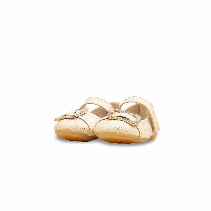 Girls Golden Fancy Pumps KD2530