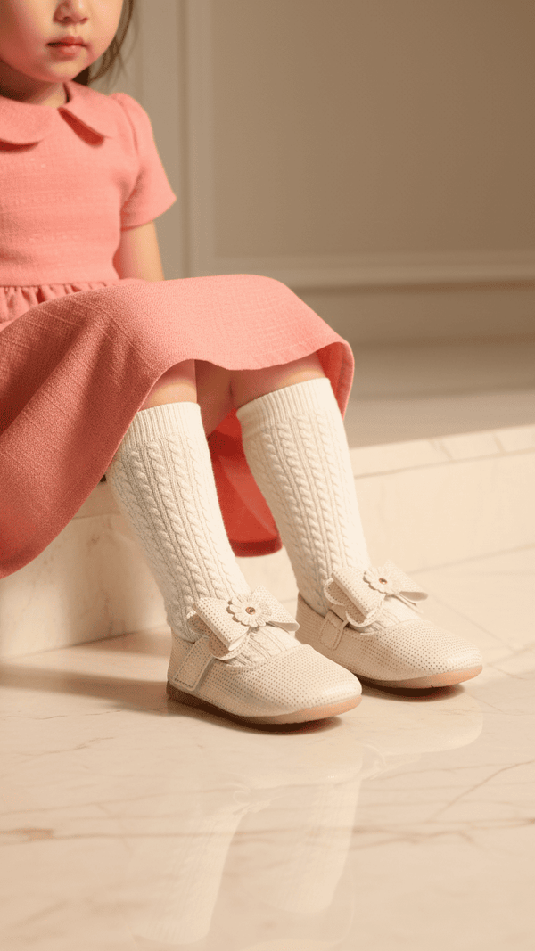 Girls Golden Fancy Pumps KD2531