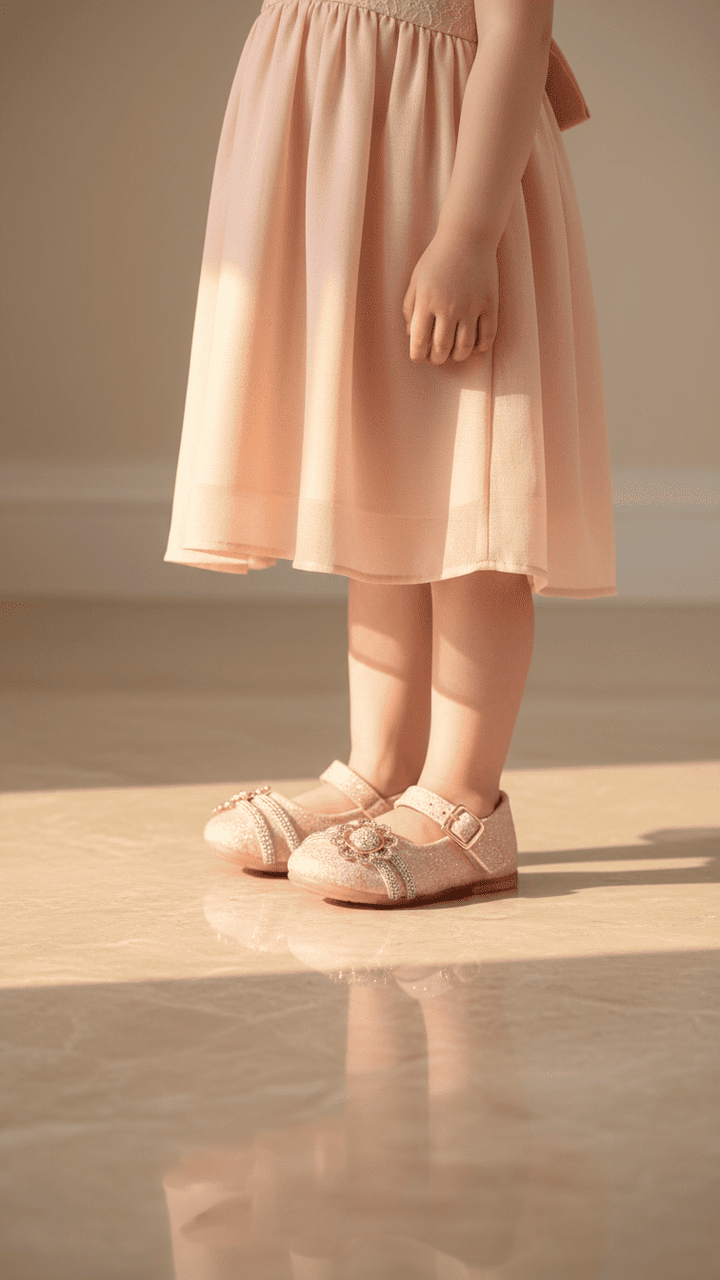 Girls Pink Fancy Pumps KD2532