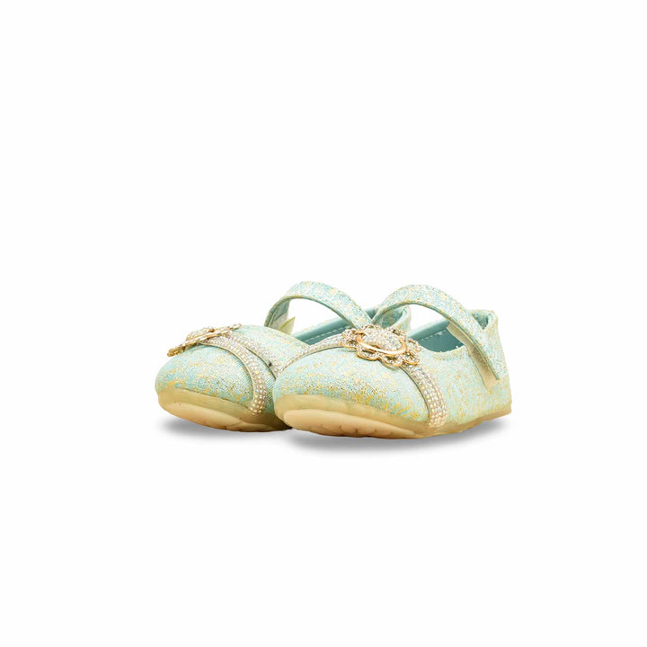 Girls Seagreen Fancy Pumps KD2532