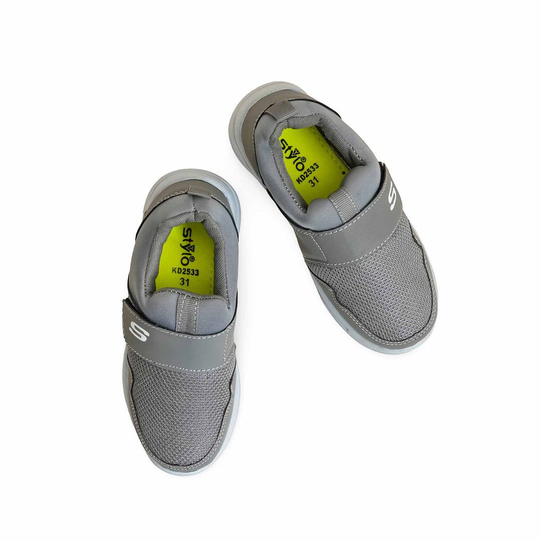 Boys Grey Casual Canvas KD2533