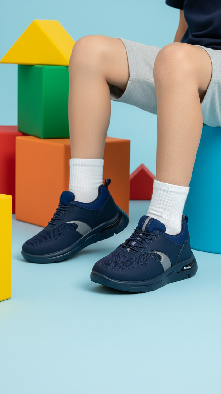 Boys Navy Casual Canvas KD2534