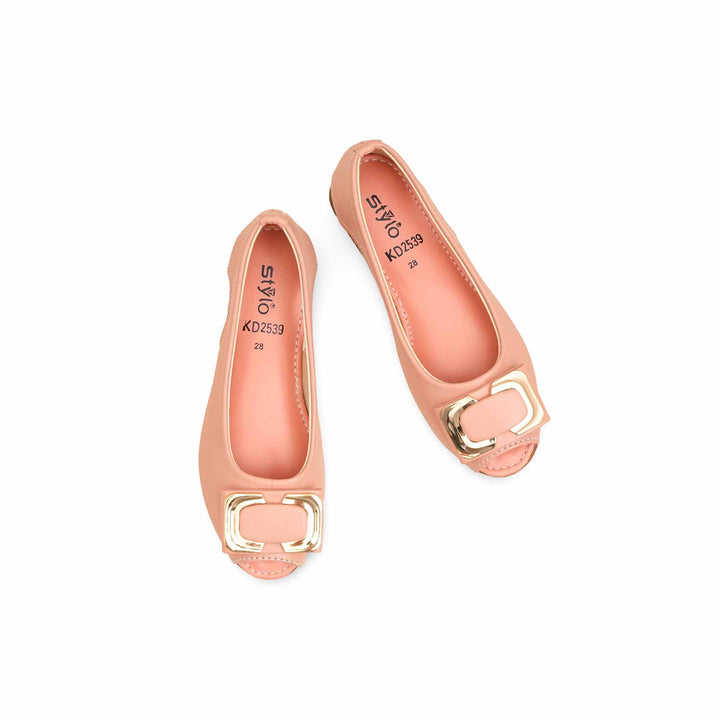 Girls Pink Formal Pumps KD2539