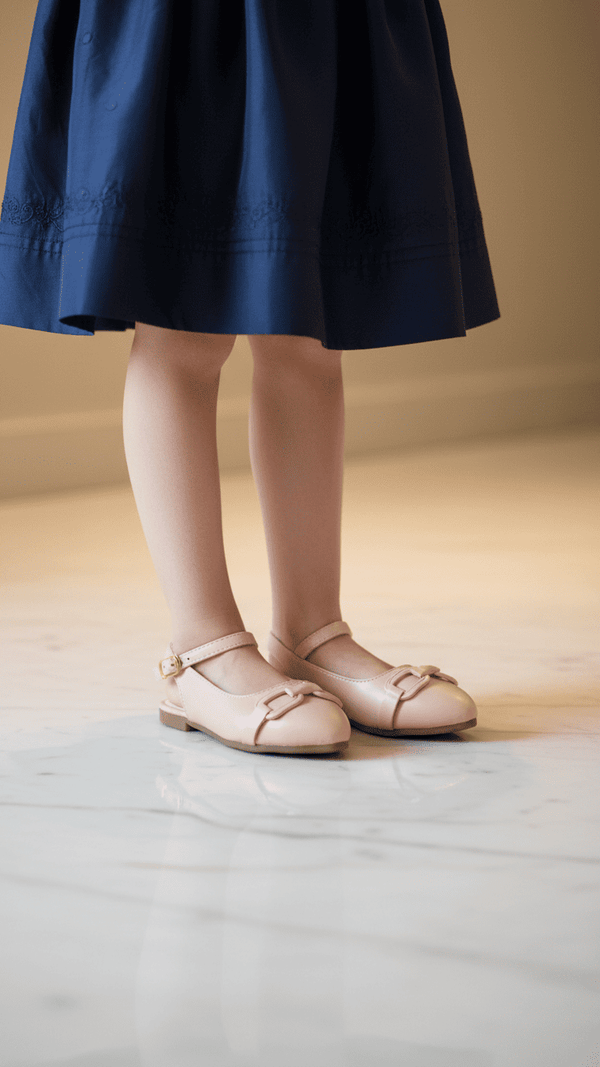 Girls Pink Formal Pumps KD2542