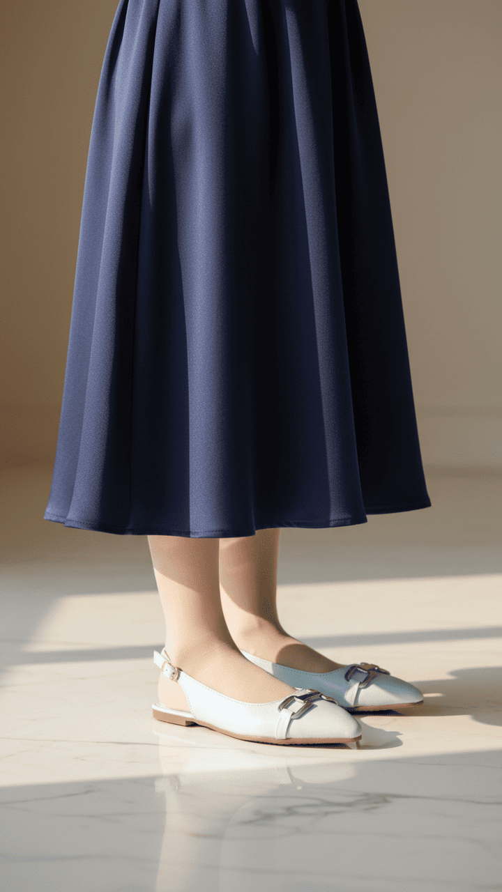 Girls Sky Blue Formal Pumps KD2542