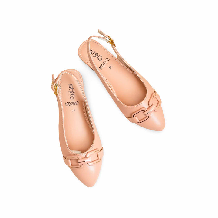 Girls Pink Formal Pumps KD2542