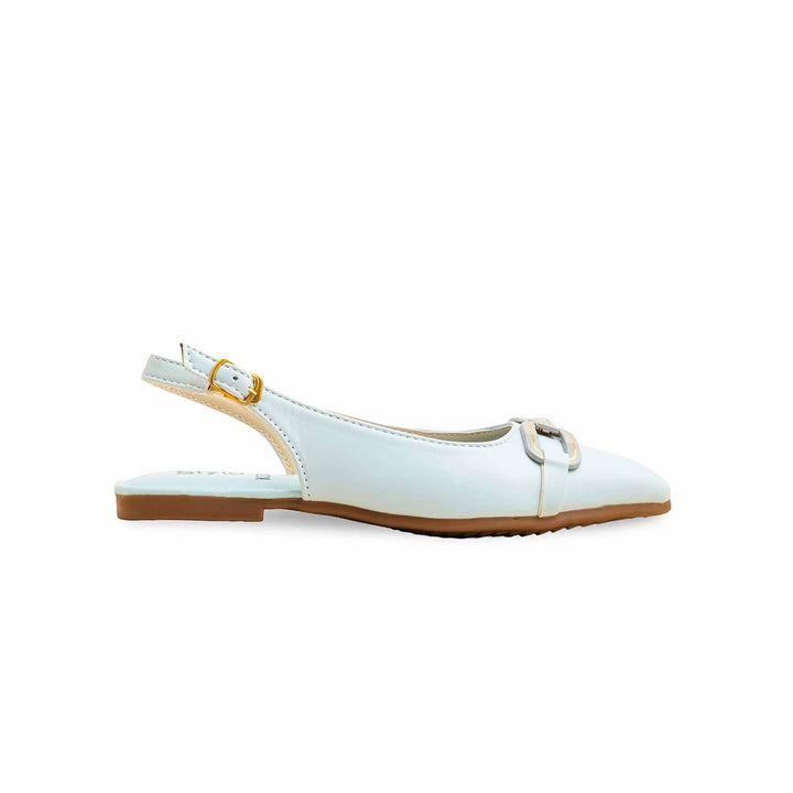 Girls Sky Blue Formal Pumps KD2542