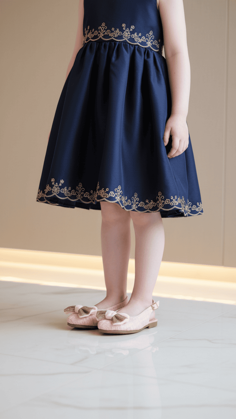 Girls Pink Formal Pumps KD2543