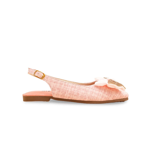 Girls Pink Formal Pumps KD2543