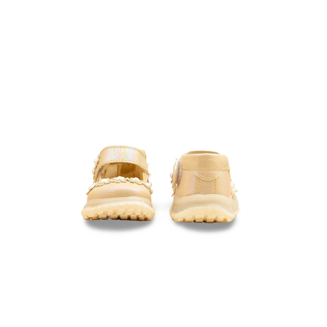 Girls Golden Formal Pumps KD2548
